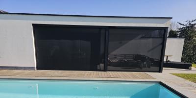 Screens voor poolhouse