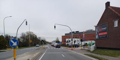 Publiciteitspaneel in Tielt